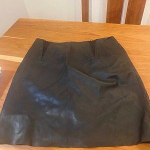 Sandro Leather Skirt